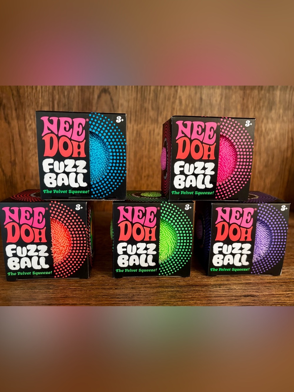 🔥NeeDoh Fuzz Ball Velvet Squeeze Stress Ball - Pick your color.